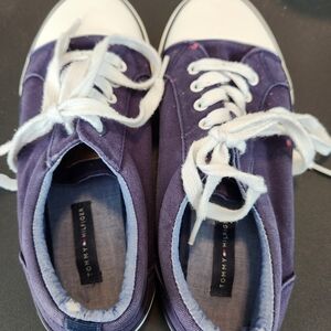 Tommy Hilfiger Purple and White Sneakers